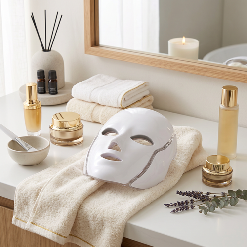 LED Light Therapy Face and Neck Mask